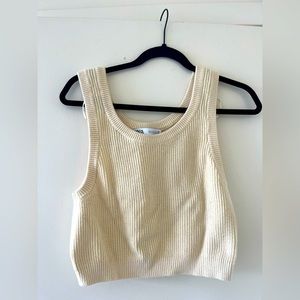 Yellow Sweater Tank Top